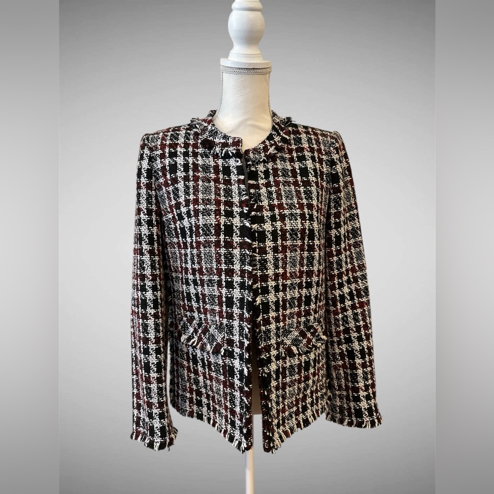 Donna Karan  tweed Jacket - Multi colored- 
size 10